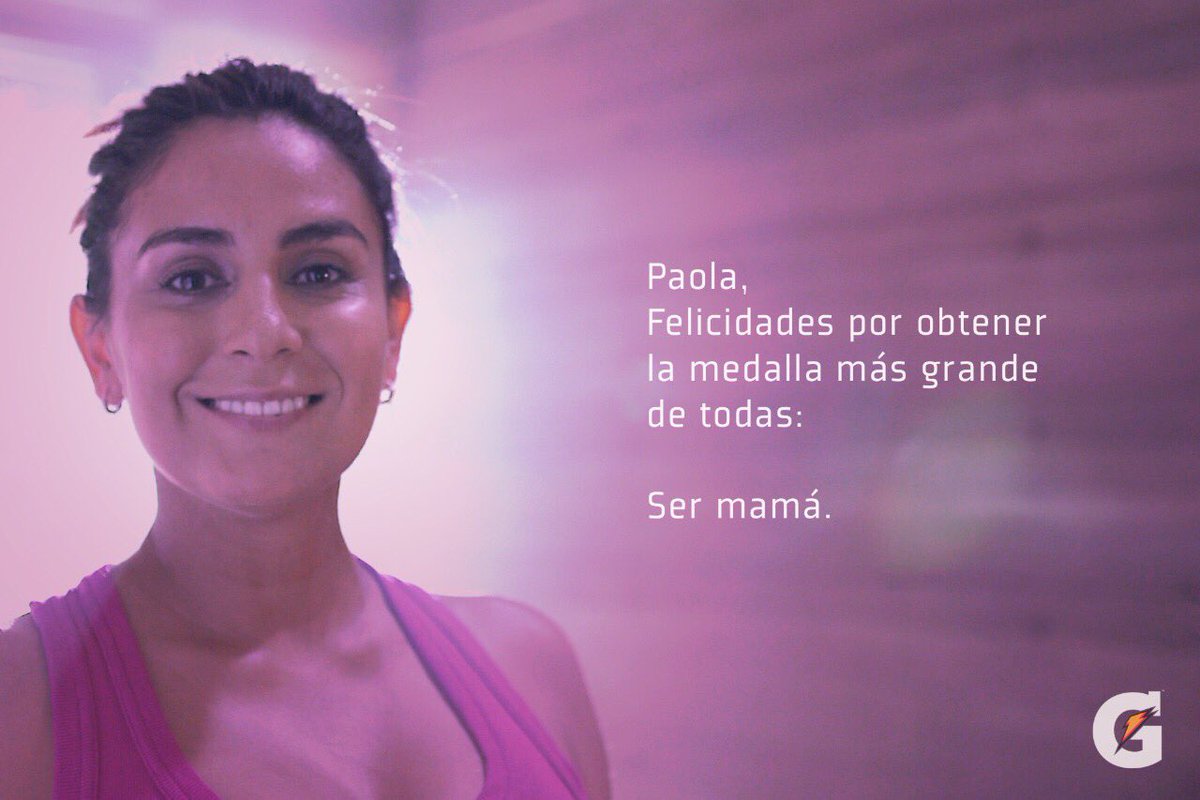 Gatorade felicita mal a Paola Espinosa por ser madre