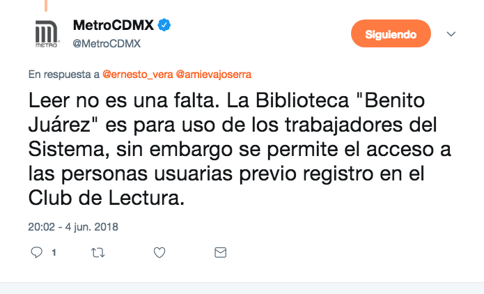 Biblioteca Chabacano CDMX Metro Gallegos Leer Detenido