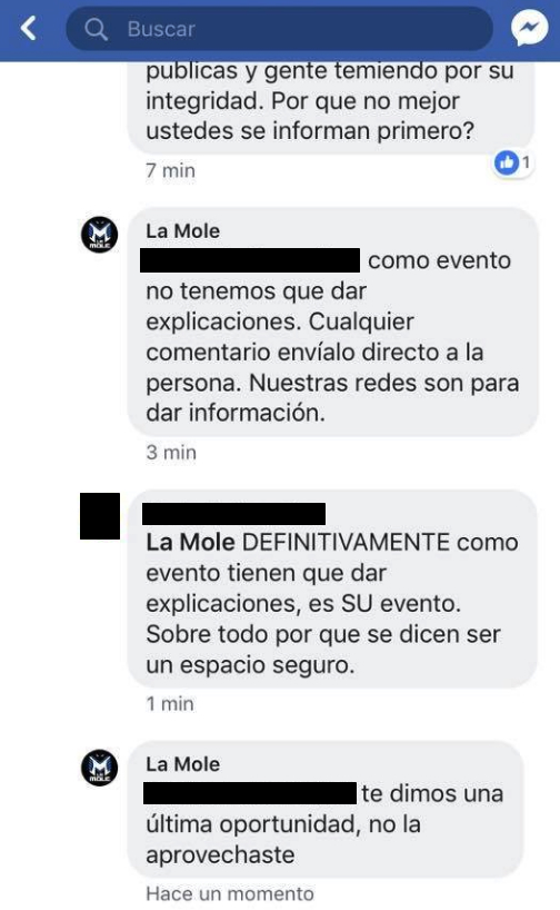 La Mole, Joe Azpeytia, Acoso, Abuso