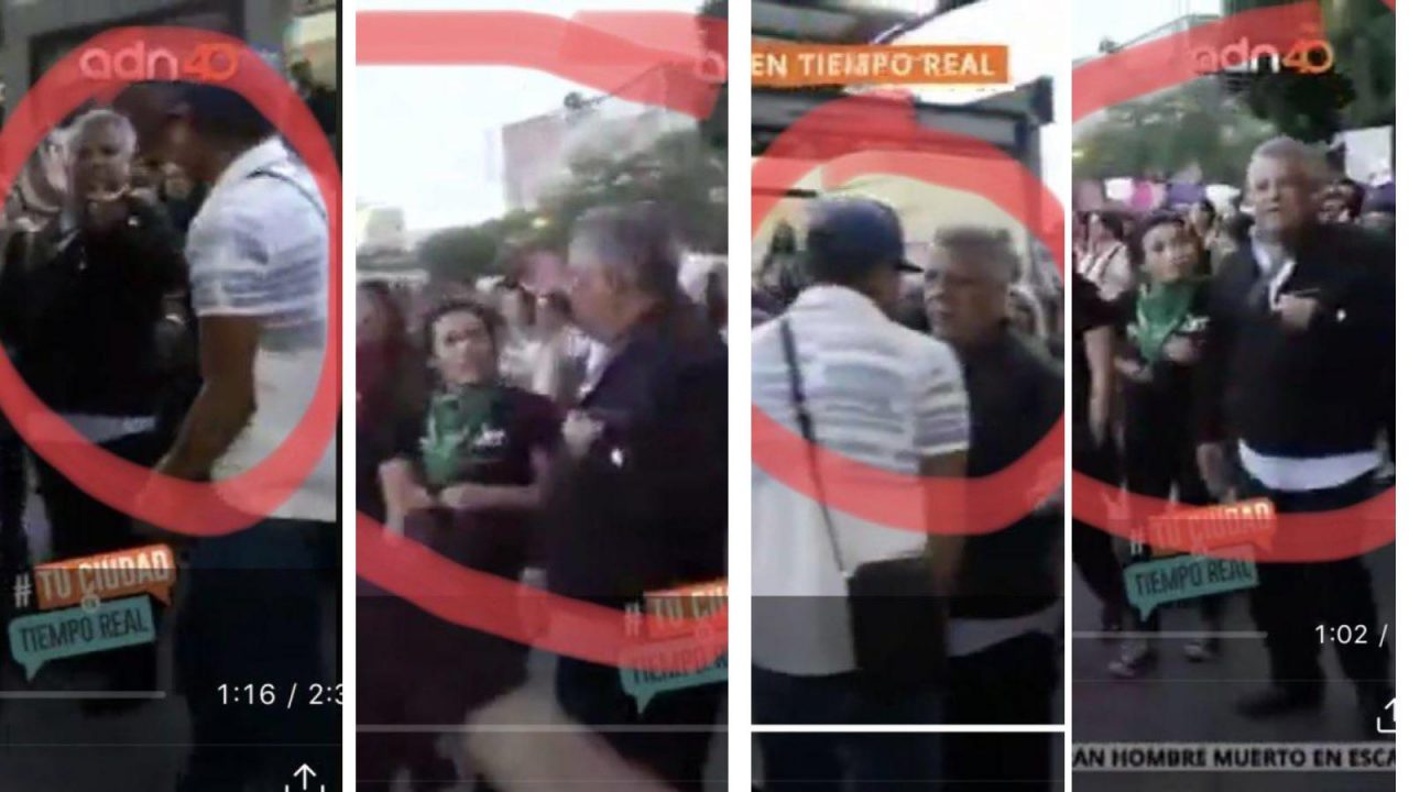 Quiénes son los agresores de reportero en marcha feminista