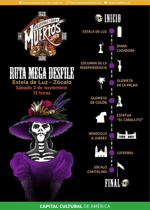 02/10/19, Día de Muertos, Mega Desfile, 2019, Transmisión