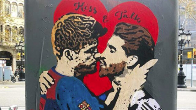 Clasico Real Madrid Barcelona Beso Pique Ramos