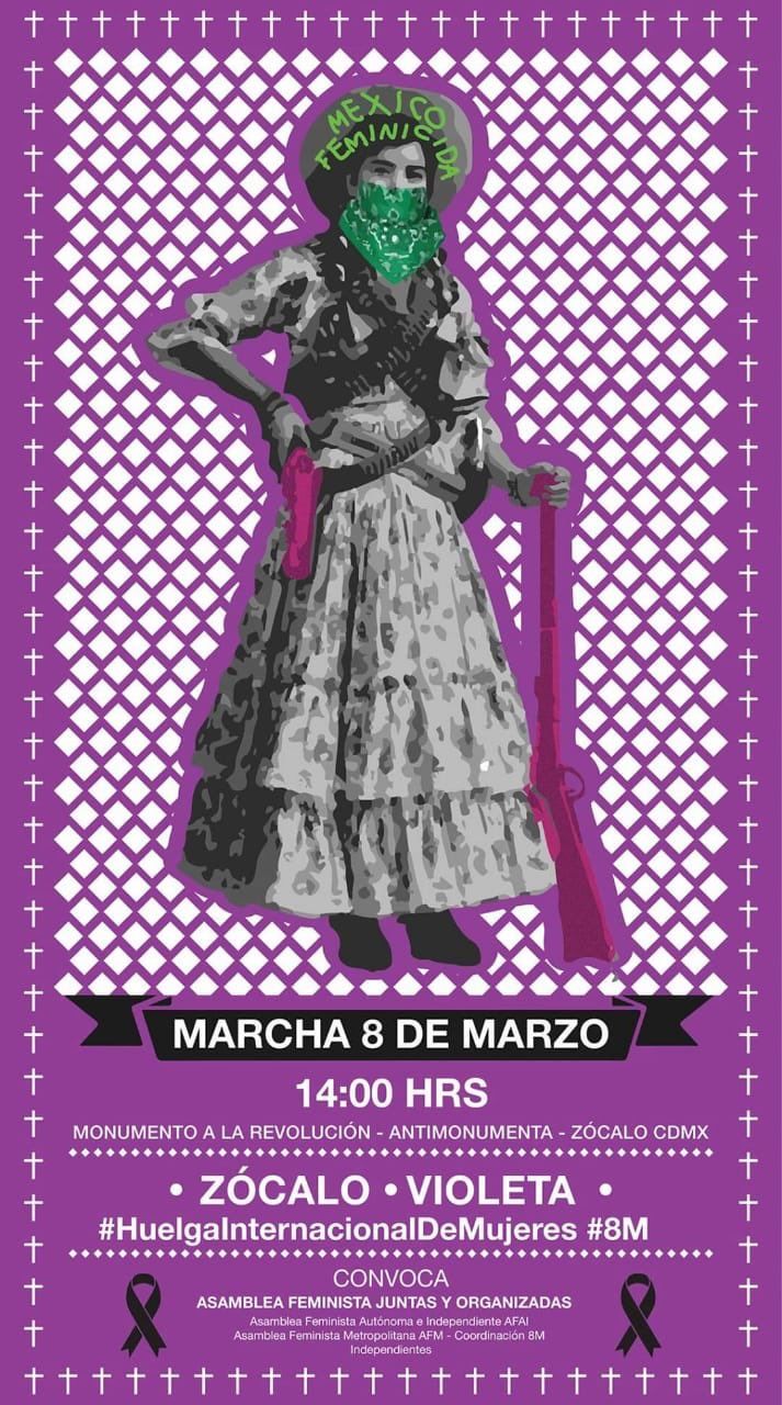 8 Marzo, Marcha, México, 2020 (22)