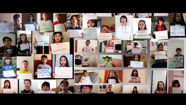 Coronavirus, Nessun Dorma, Niños, Italia