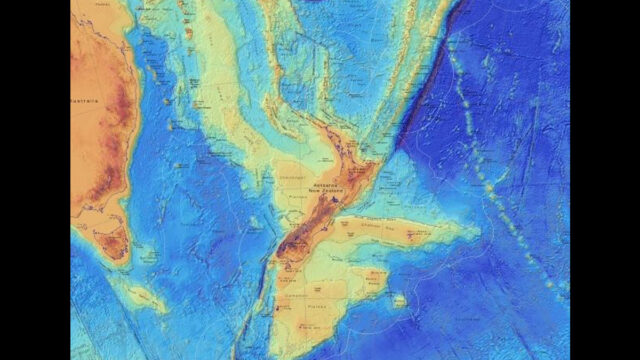 Mapa de Zelandia, el continente perdido de la Tierra