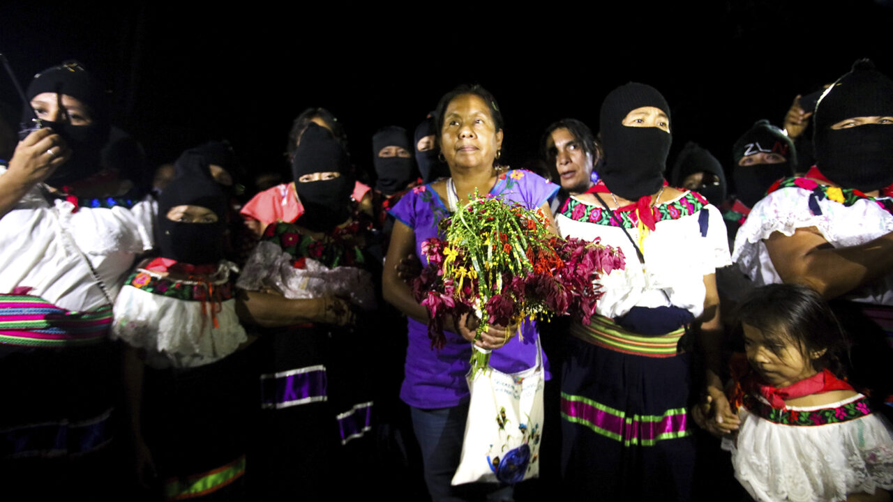 Marichuy, vocera del Congreso Nacional Indígena. (Foto: Daliri Oropeza / Pie de Página)