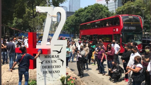 Colocan anti monumento por masacre de San Fernando