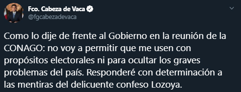 Ricardo Anaya, Felipe Calderon y otros señalados por las declaraciones de Emilio Lozoya reaccionar en redes sociales, Captura de Pantalla