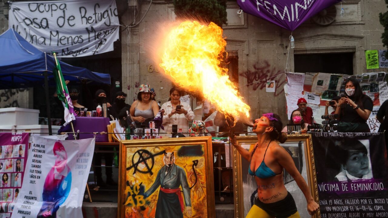 Cronología: ¿Cómo inició la okupa feminista en la CNDH?