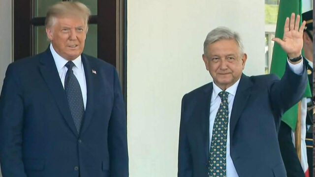 En una visita al muro fronterizo, Donald Trump, el aún presidente de los Estados Unidos se deshizo en elogios hacia AMLO