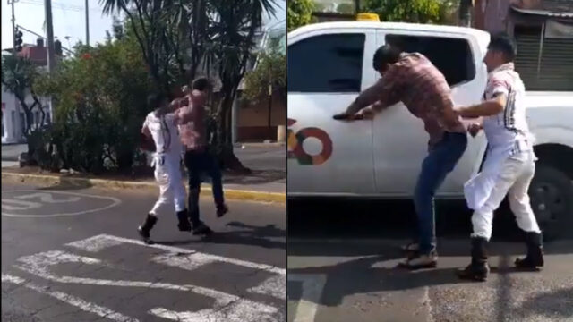 Un video muestra como un comerciante golpea a un presunto funcionario extorsionador en la alcaldía Álvaro Obregón, CDMX