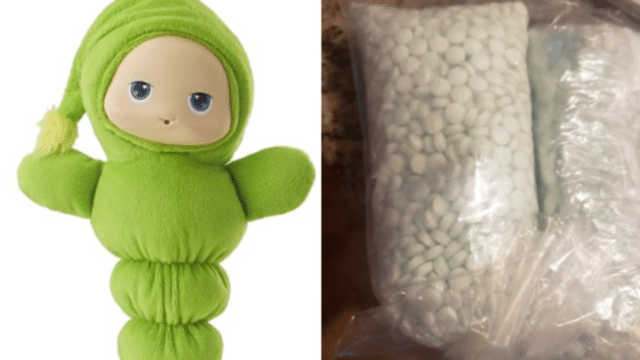 Familia compró muñeca para su hija; hallaron 5 mil píldoras de fentanilo en interior