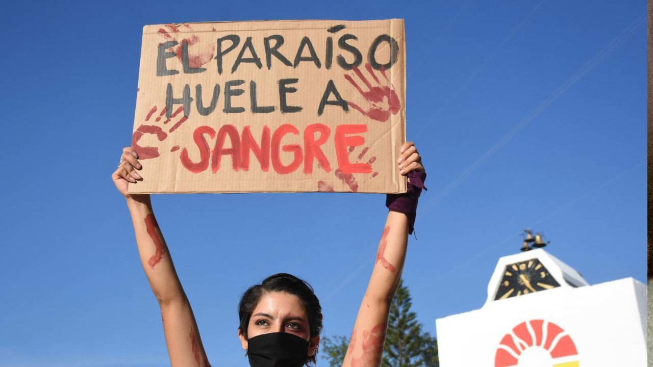 Protestas Quintana Roo feminicidio Victoria y Karla