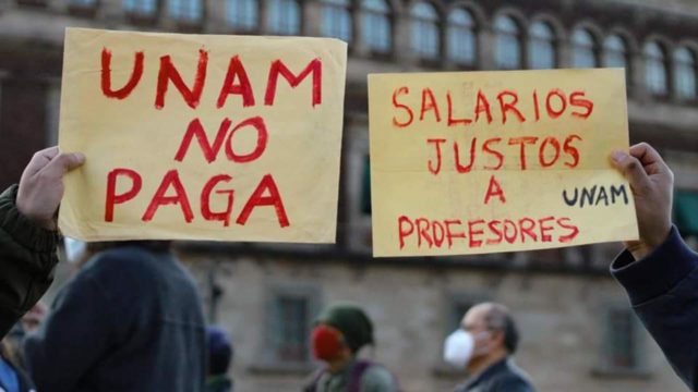 UNAM unamnopaga salario profesores