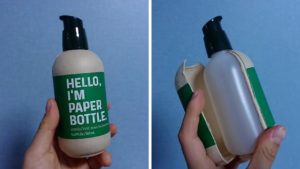 Botella ecológica Plástico Envuelta en papel