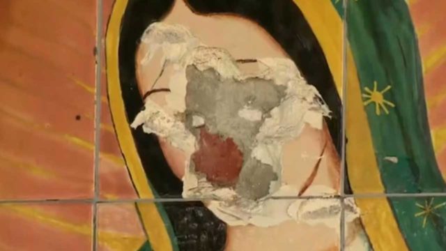 Video destroza imagen Virgen Guadalupe