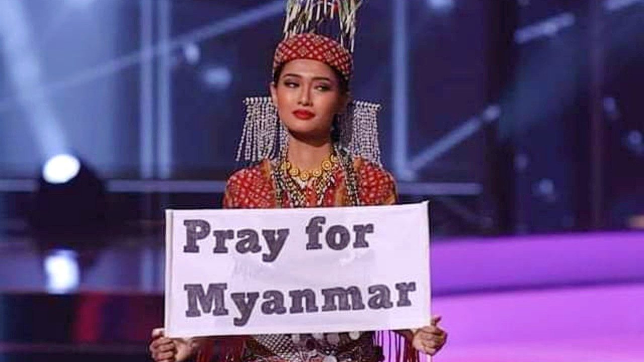 Miss Universo Myanmar golpe de estado