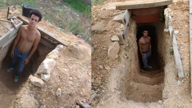 Joven construye cueva wifi España