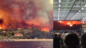 Incendios provocan escenas de película de desastres en Grecia