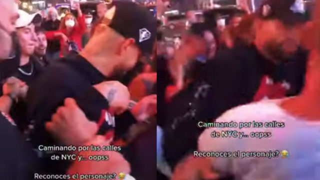 En TikTok se hizo viral un video que muestra como Maluma le da un manotazo a un fan que le pedía una foto en Nueva York