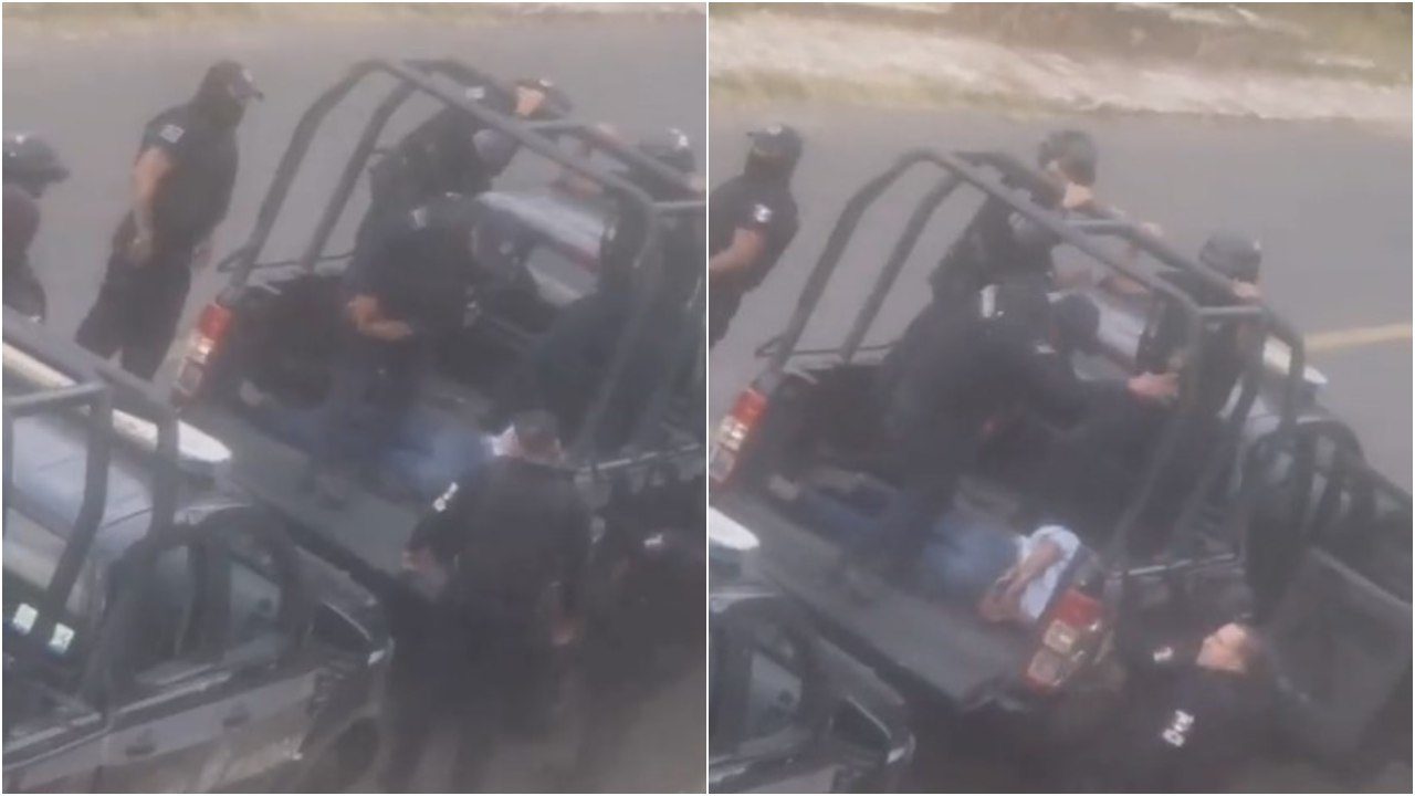 Video: Captan a policías de Guanajuato golpeando a detenidos