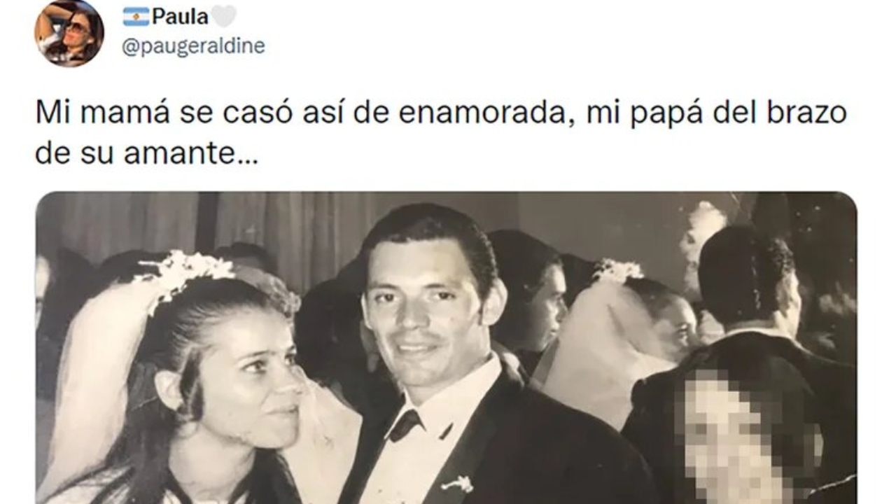 Mi mamá se casó enamorada y mi padre del brazo de su amante, foto viral