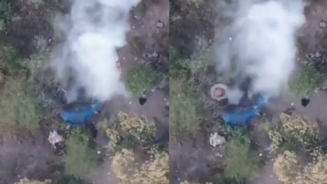 Video: CJNG ataca con drones y explosivos en Villa Victoria, Michoacan
