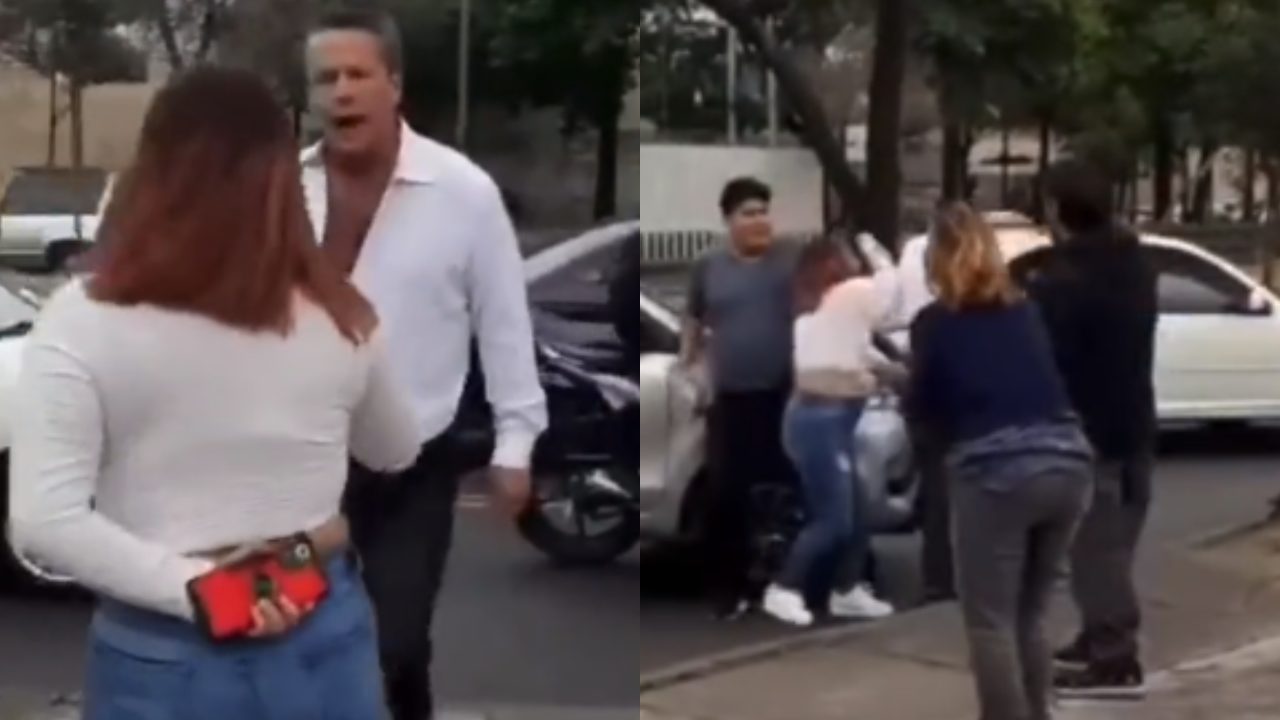 VIDEO Captan a Alfredo Adame peleando a golpes contra una mujer en