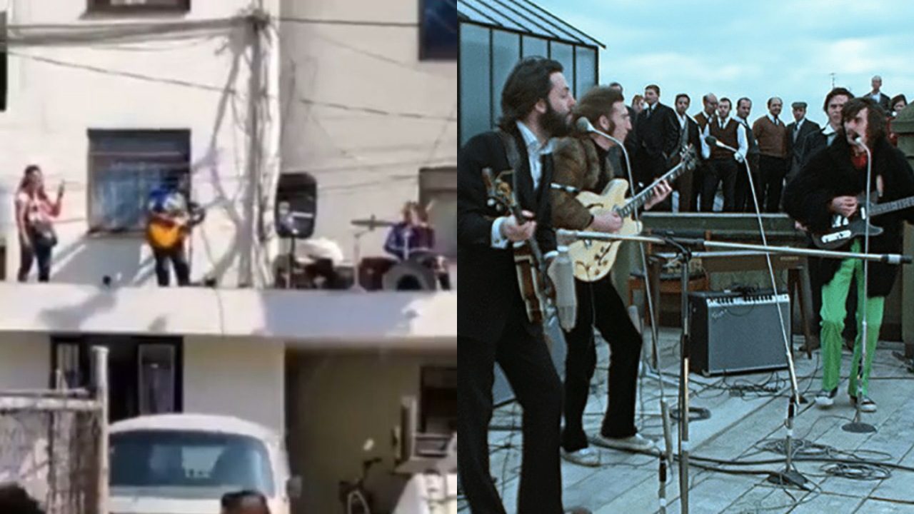 Recrean concierto de The Beatles en una azotea en Puebla y se vuelve viral