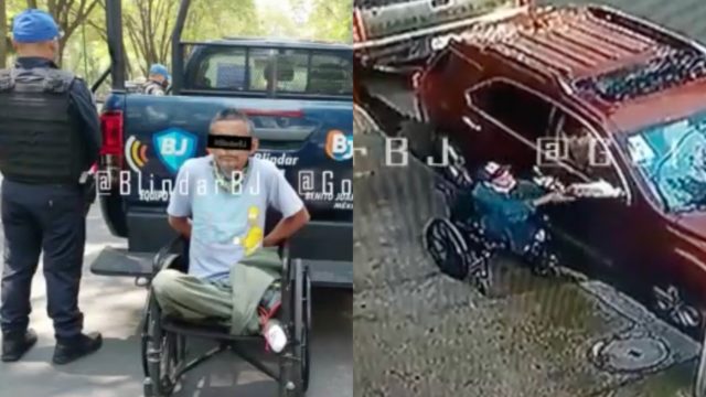 Capturan a un hombre en silla de ruedas apodado el 'Ruedas Mágicas'; robaba autopartes