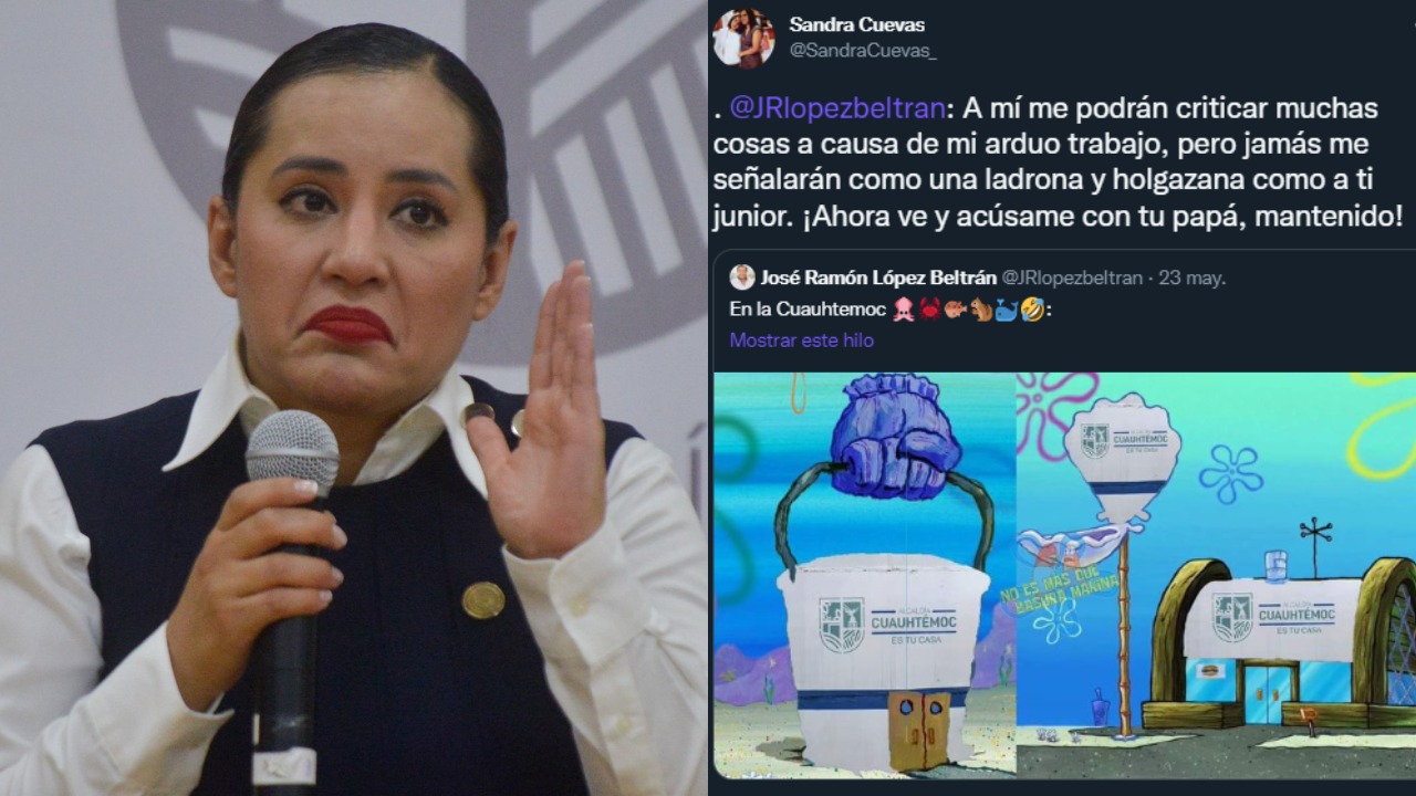 Sandra Cuevas y el hijo de AMLO se pelean por meme del Crustáceo Cascarudo