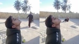 Video: Papá le dispara a un cigarro que llevaba su hijo en la boca