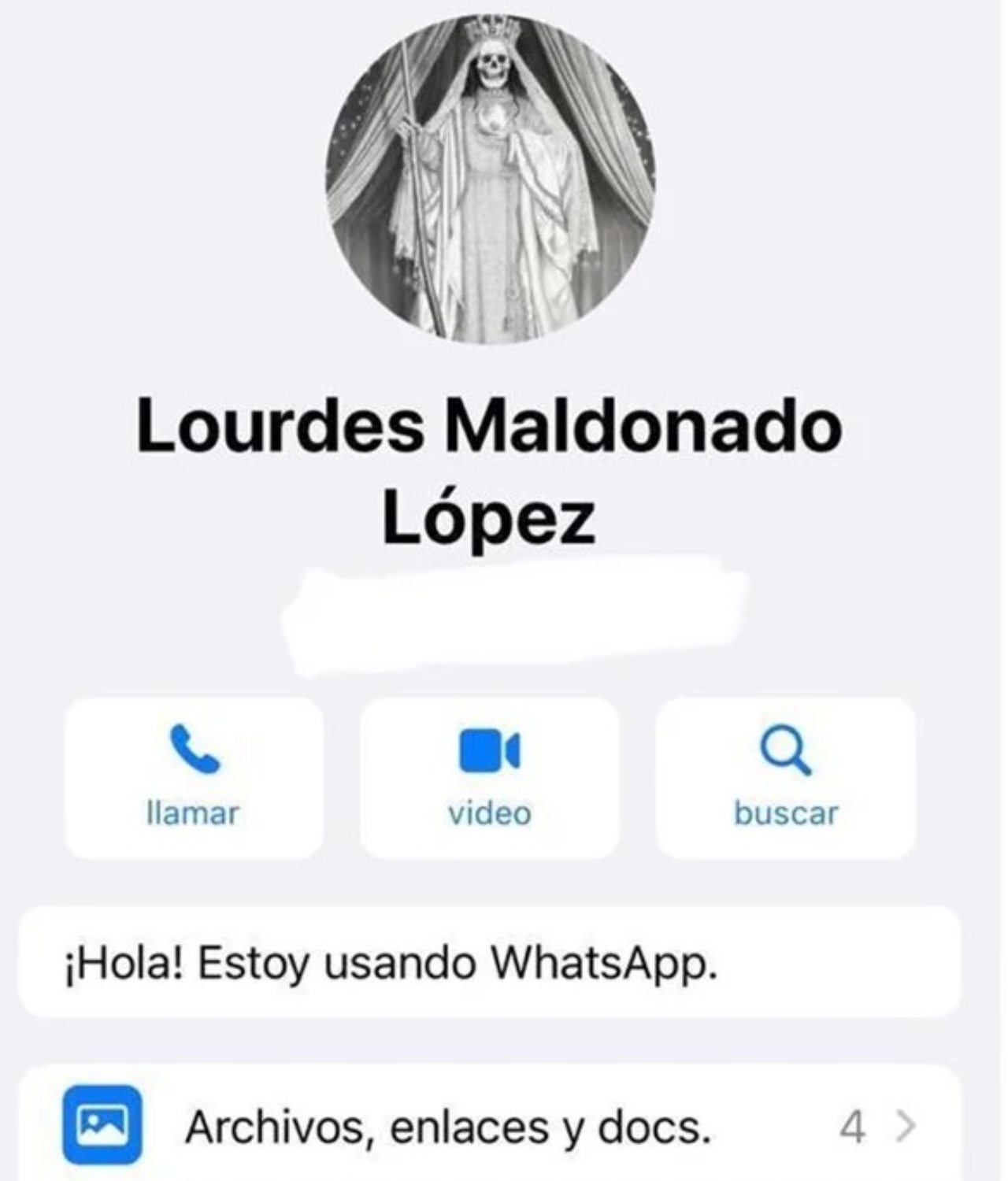 A siete meses del homicidio de Lourdes Maldonado, utilizaron el celular de la periodista y colocaron la imagen de la Santa Muerte en WhatsApp
