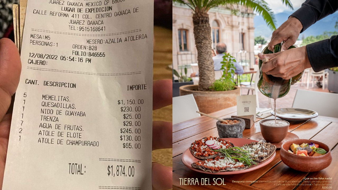 Oaxaca: Acusan a restaurante de cobrar más de mil pesos por cinco memelas