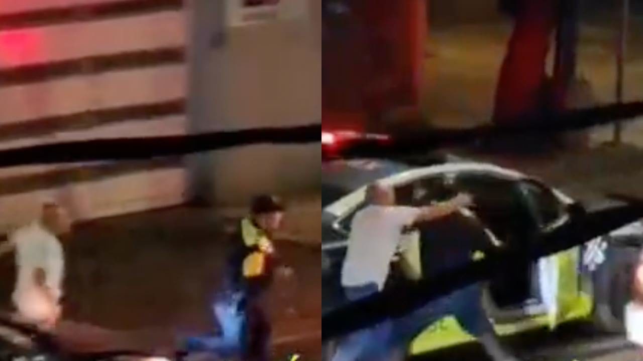 Video: Exhiben a policía por "robar" un teléfono a conductor y huir en su patrulla