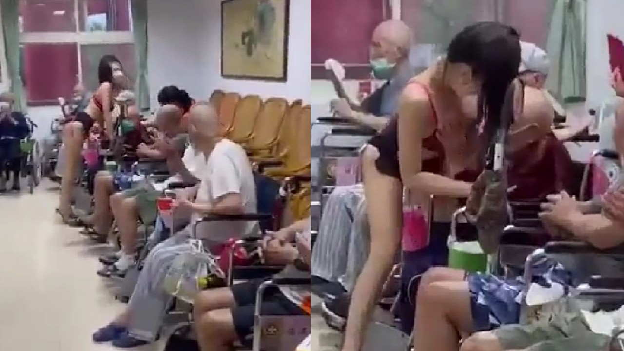 Asilo de ancianos en Taiwán contrata a una stripper y termina ofreciendo disculpas [Video]