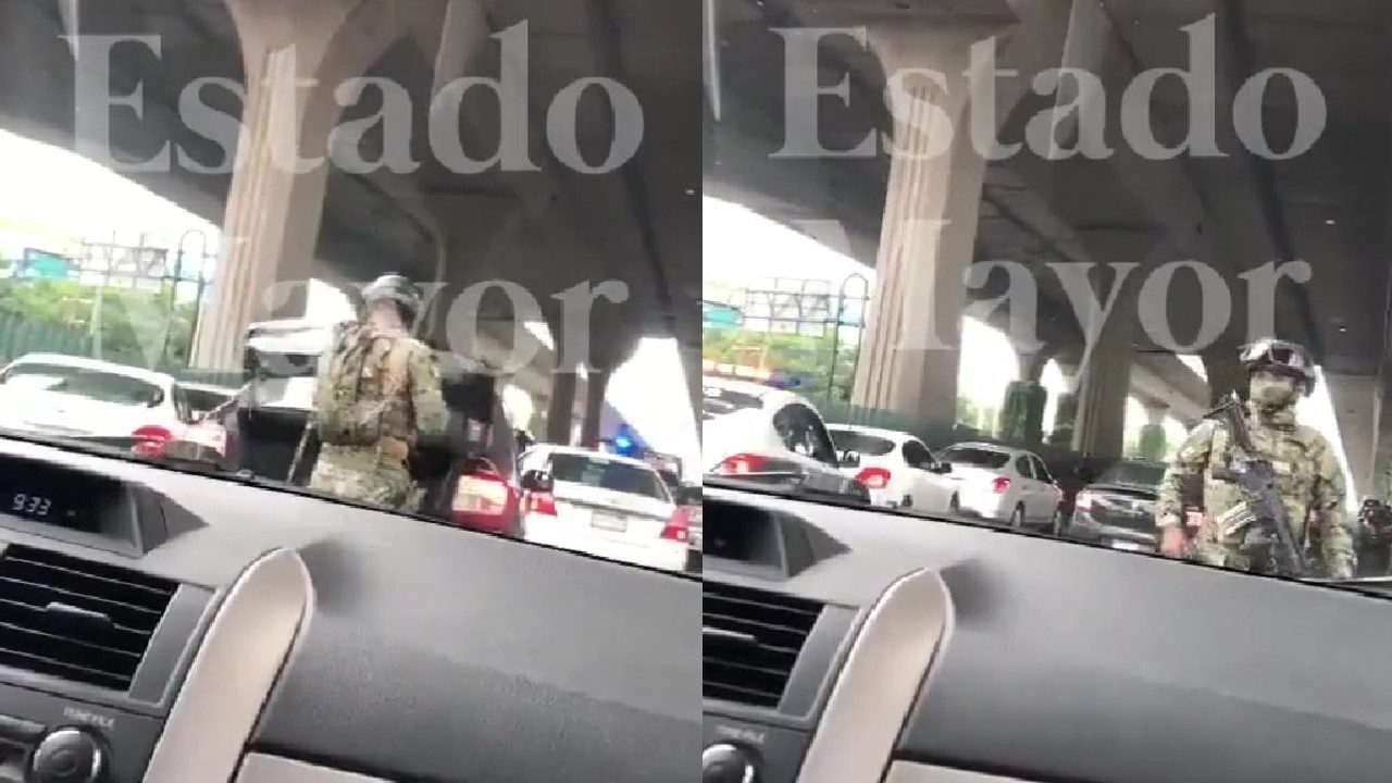 Revisa Marina autos en Periférico; "Se liberó una mujer secuestrada", aclara Policía de Atizapán | Video