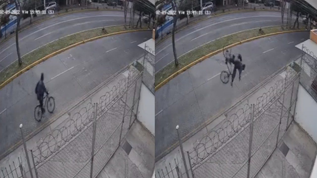Video: Reportan en redes sociales que un cable suelto lesionó a un ciclista de Guadalajara.