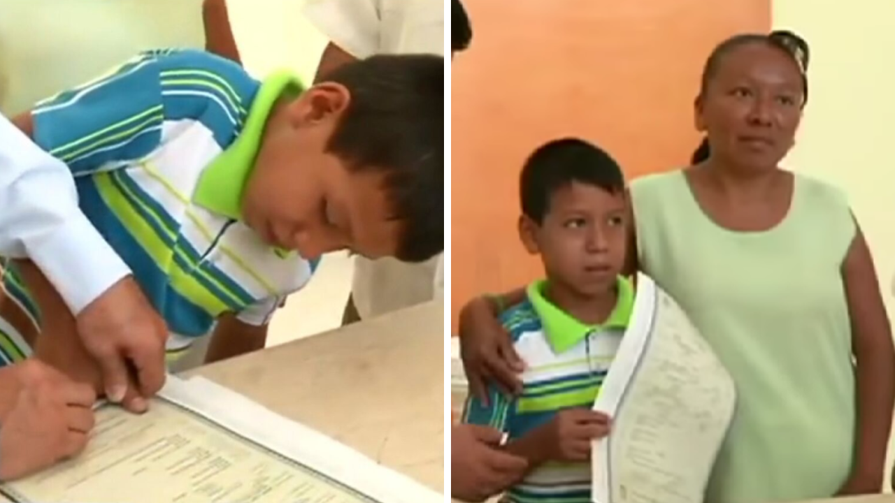 Niño cumple su sueño: se registra solo para poder inscribirse a la escuela
