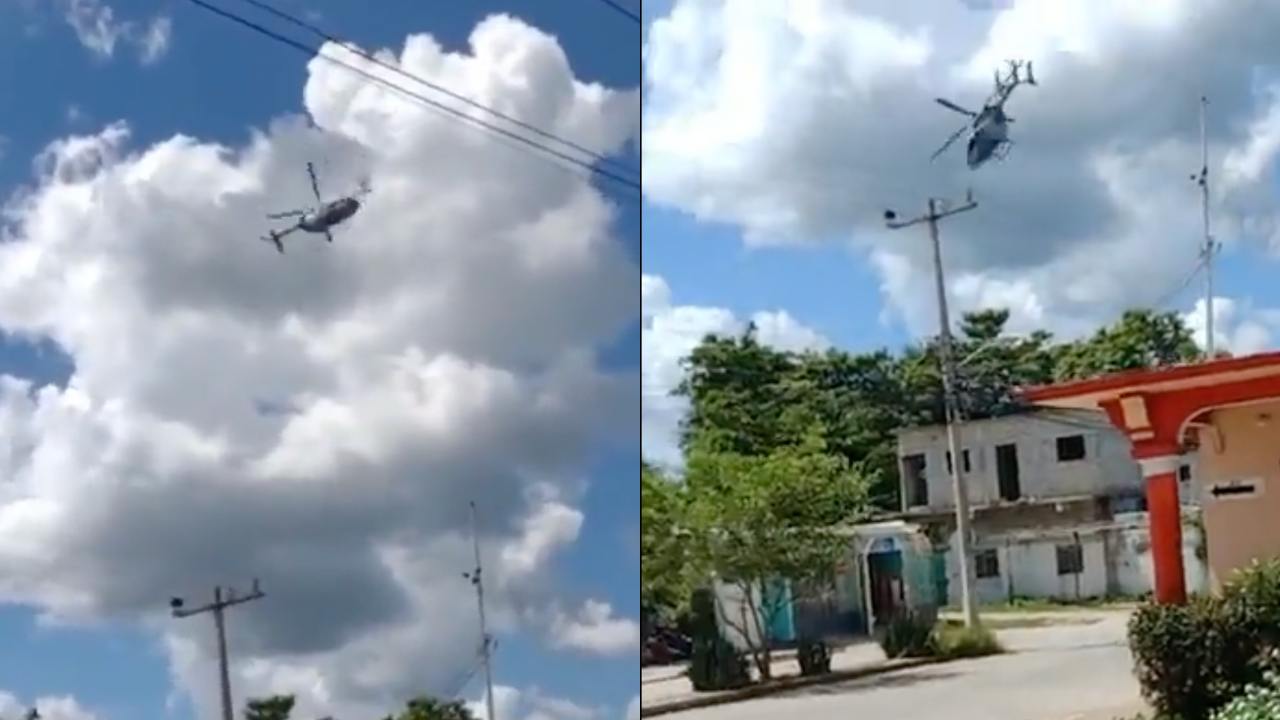 Video: Se desploma helicóptero de la Marina en Tabasco; reportan heridos