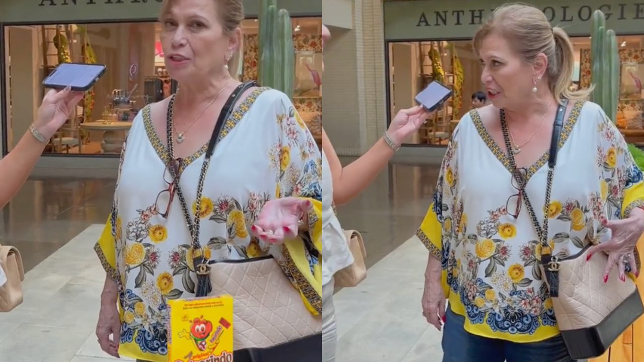 ¡Sí deja la vendimia!: Dueña de mazapanes es vista con bolso de más de 100 mil pesos