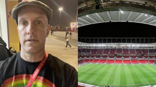 Reportero de fútbol de EE. UU. rechazó la entrada al estadio de la Copa del Mundo en Qatar por una camiseta LGBT+