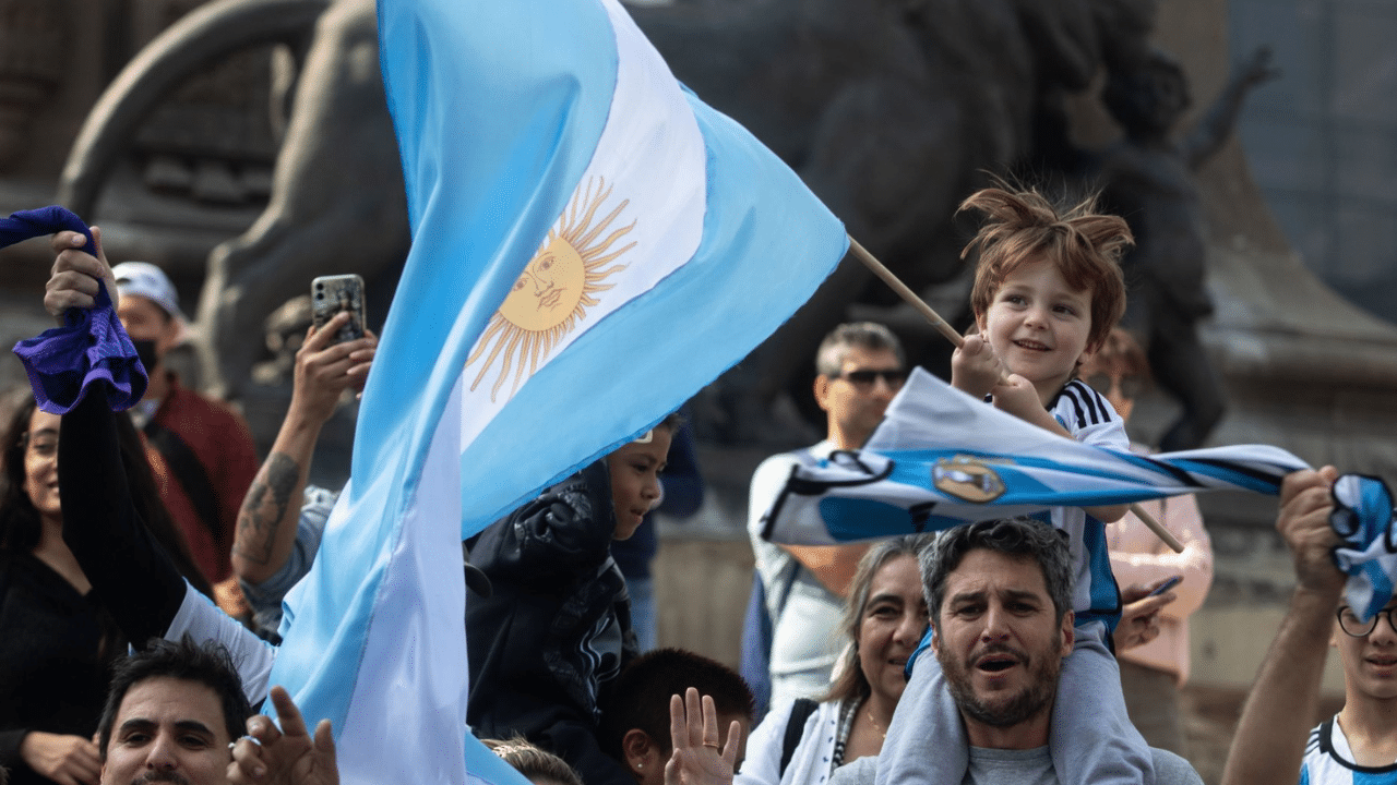 Así festejó la afición Argentina la final de Qatar en México