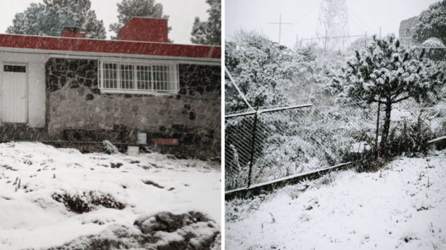 ¡Blanca Navidad! Registran fuertes nevadas en CDMX y diversas partes de México