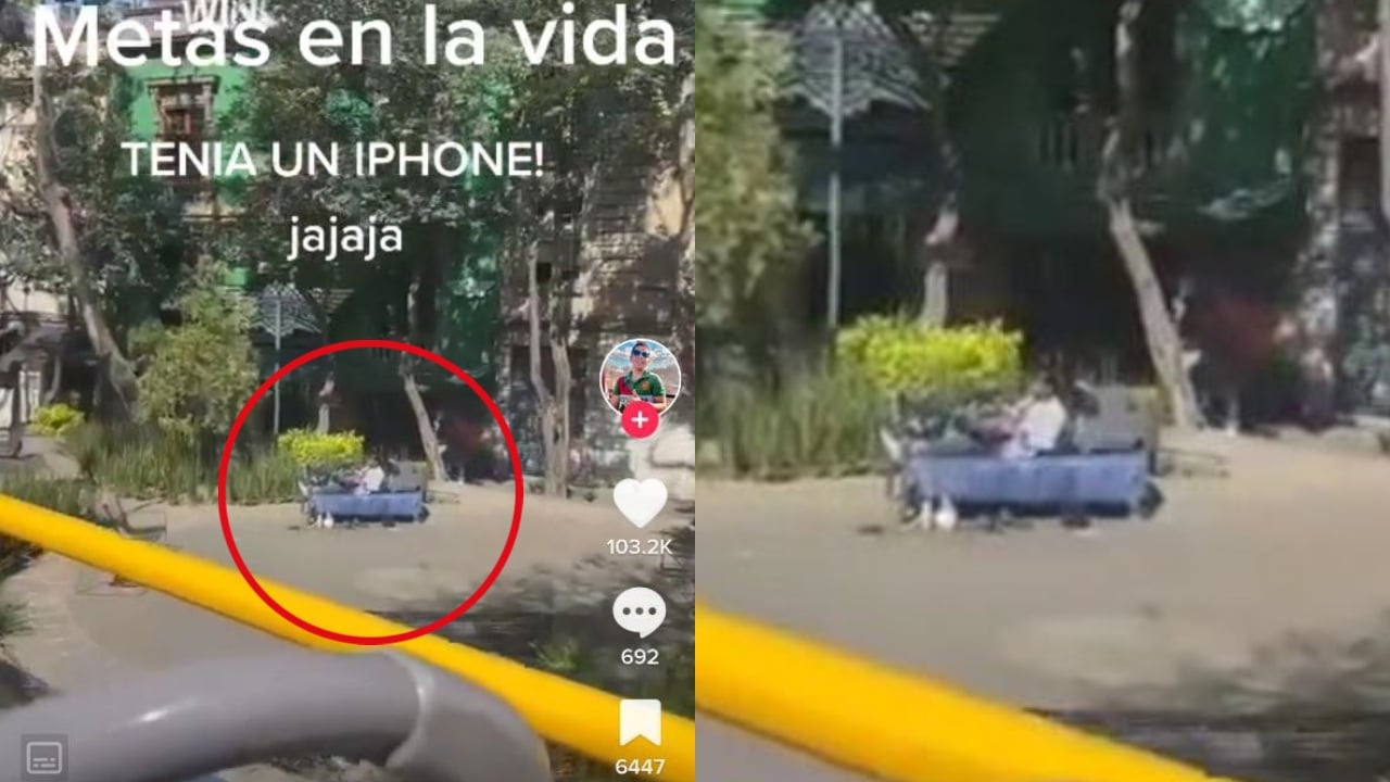 “Metas en la vida”: Turistas graban a indigente con laptop en la Condesa y se vuelve viral