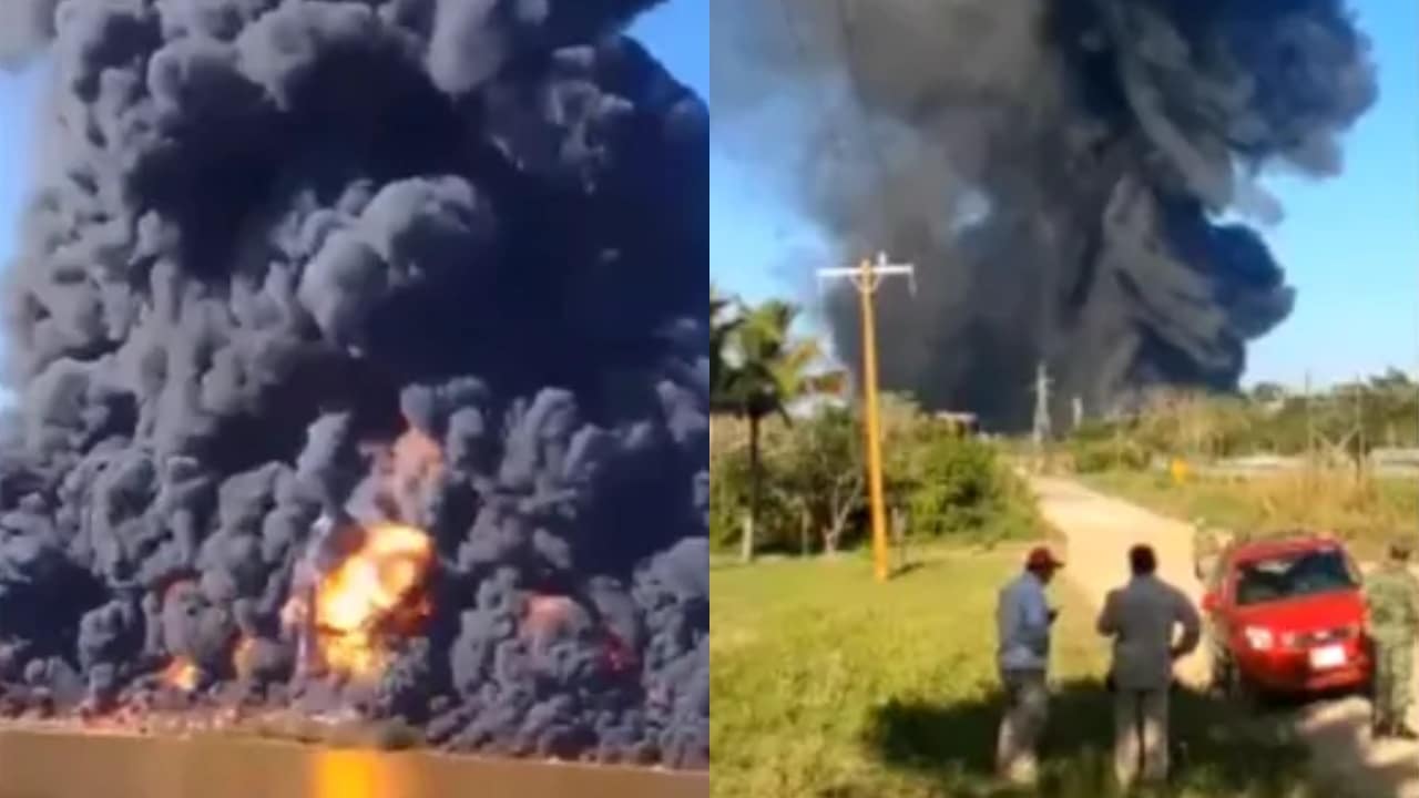 Incendios en plantas de Pemex Veracruz dejan 8 heridos