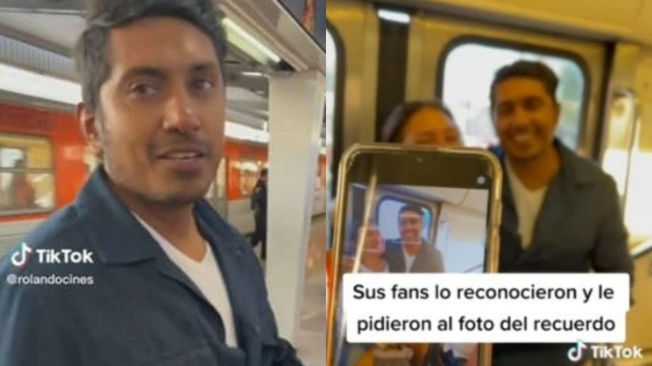 ¡Tururú! Tenoch Huerta viaja en Metro y sus fans lo reconocen