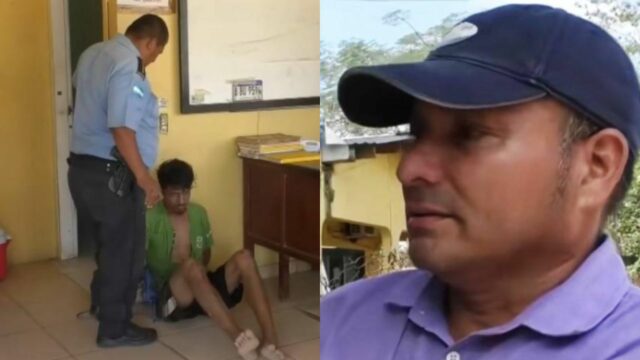 Padre entrega a su hijo a la policía tras cacharlo robando