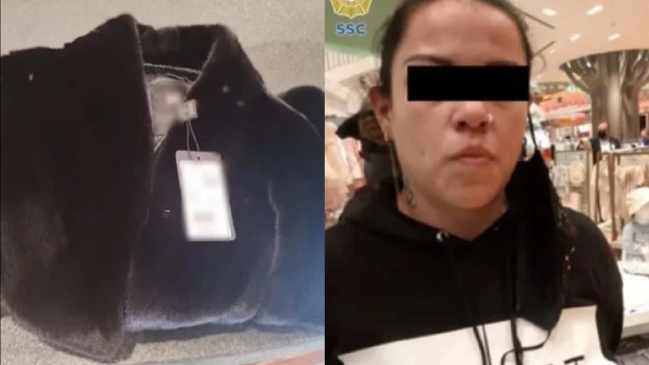 Mujer es detenida por robar abrigo de 79 mil pesos