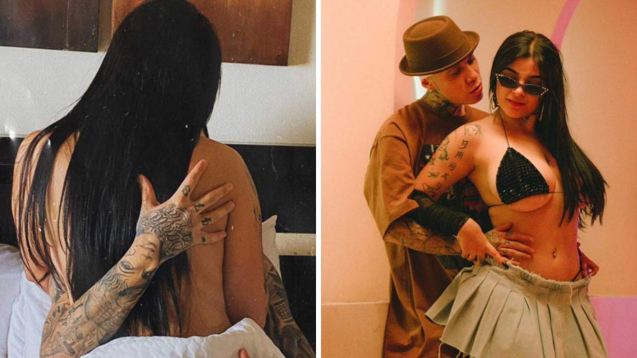 Critican en redes a Santa Fe Klan y Karely Ruiz por candentes fotos al desnudo